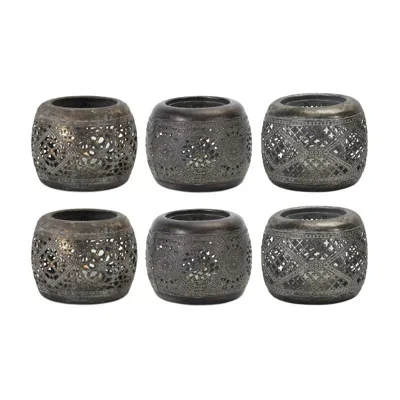 unique Design O.D.M Latest floral Design black  Finished  Iron Votive Handmade Customized Design Premium & Luxury Decorative