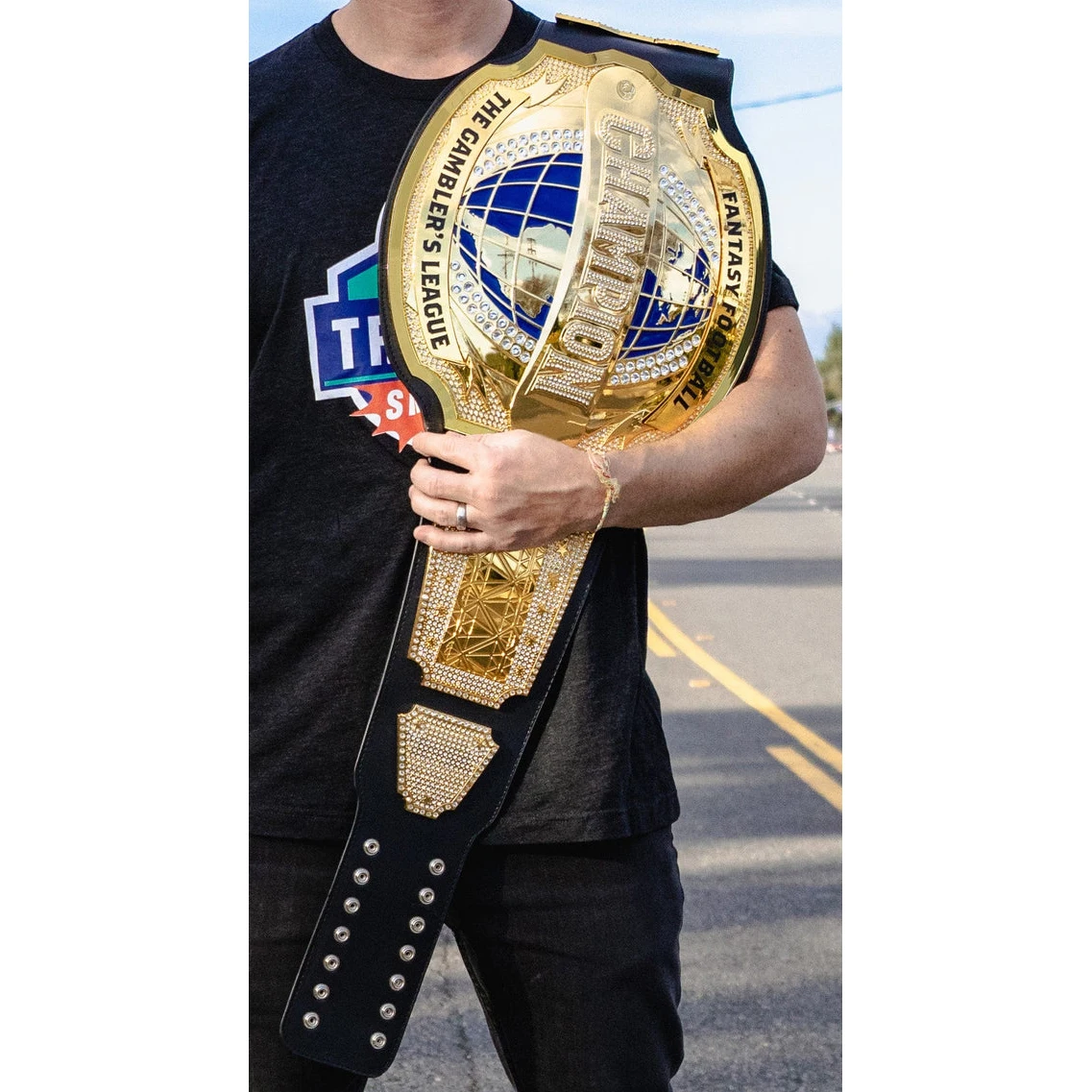 United States Universal Championship Title Belt Rhinestone Custom Strap Length World Heavyweight Wrestling prize