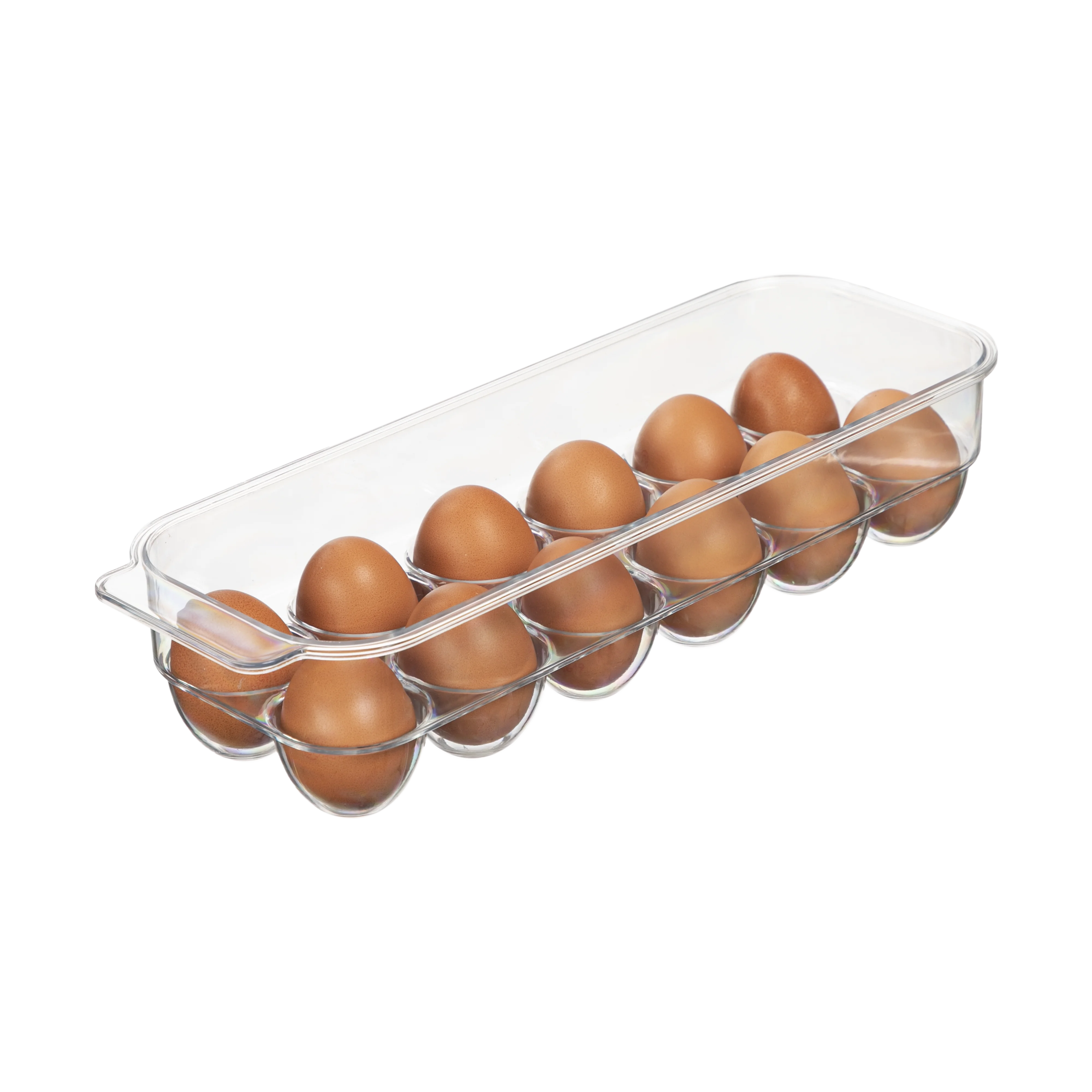 PET Transparent Plastic Chicken Egg Tray Packaging Reusable For Your Kitchen Fridge Householed