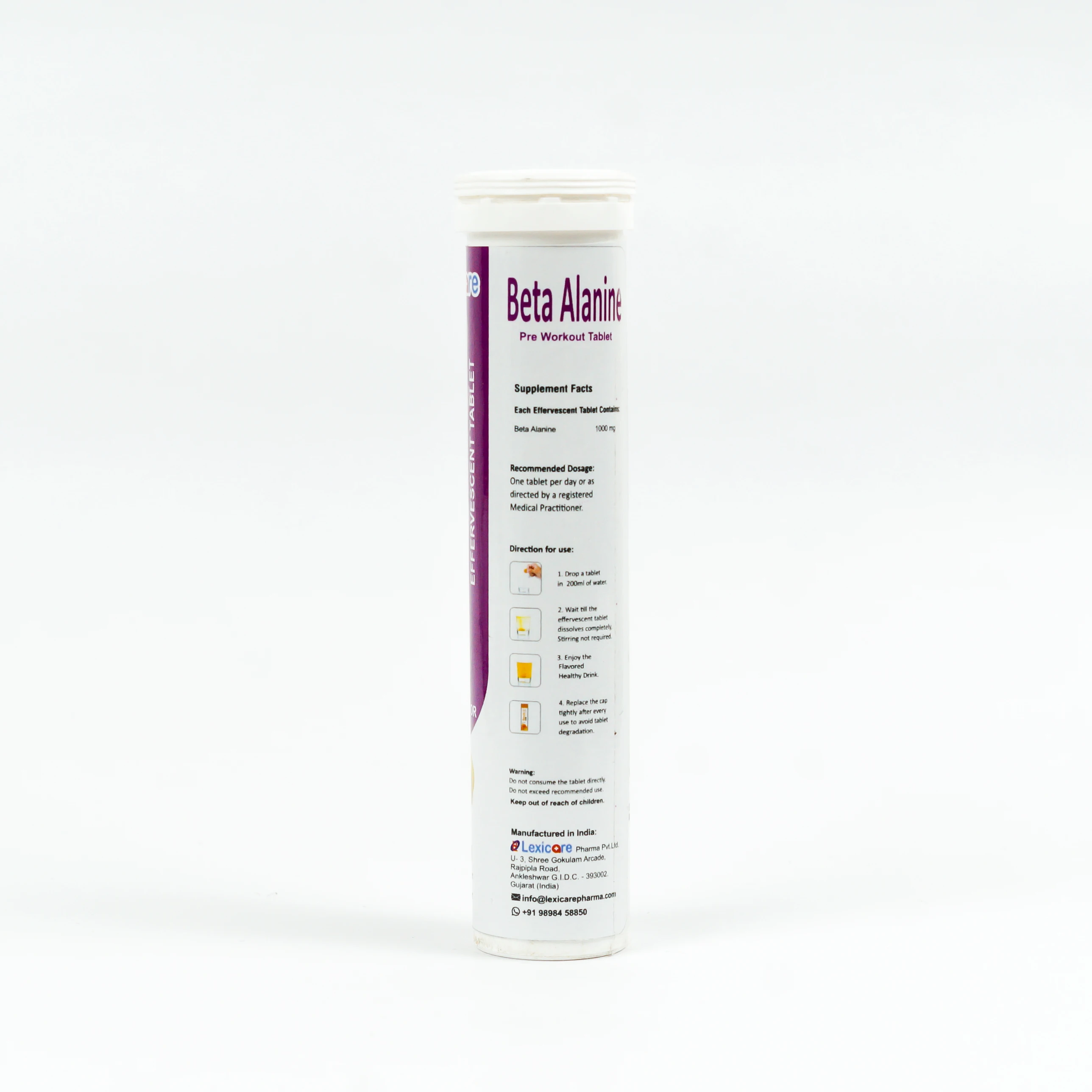 High Quality Beta Alanine Effervescent Tablet with good taste and different flavor for Gym Lover Available at Export Prices