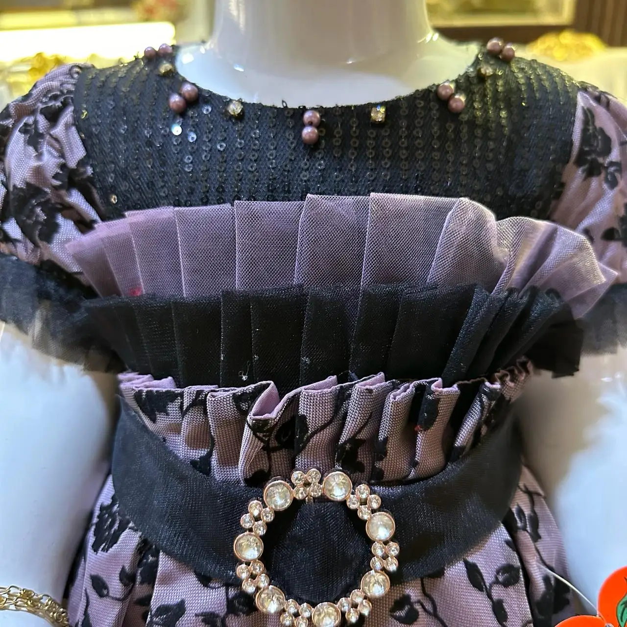 New collection embroidery flower girl princess dresses latest design baby frock beading baby girl clothes