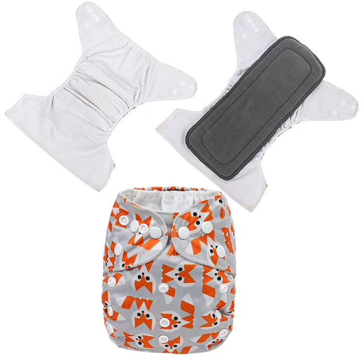 Ananbaby Waterproof Pants One Size Fits All Reusable Diaper Waterproof Adjustable Custom Print Organic Baby Cloth Diapers