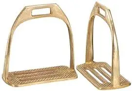 Equestrian Horse Riding High Quality Polo Stirrups 4 Bar made of Stainless Steel Silver Color