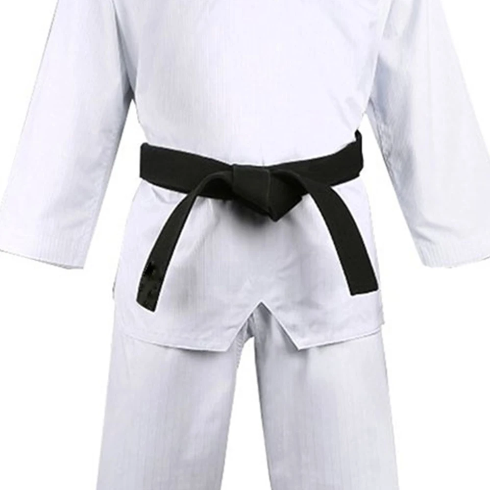 Customized approved high quality 100% suits hot sale light weight martial arts white cotton Taekwondo uniform