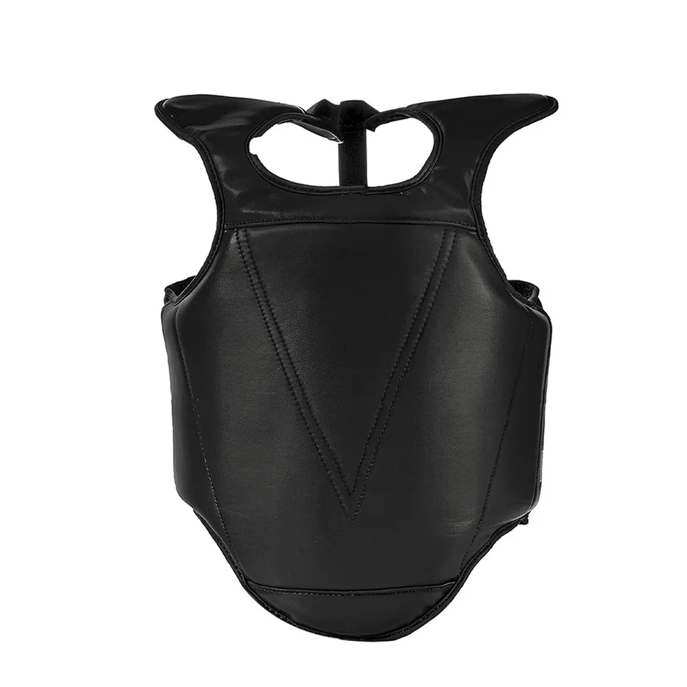 Leather Boxing Chest Guard Non-Slip Surface Combat Drills Taekwondo MMA Muay Thai Kickboxing Martial Arts Karate-Safety Focused