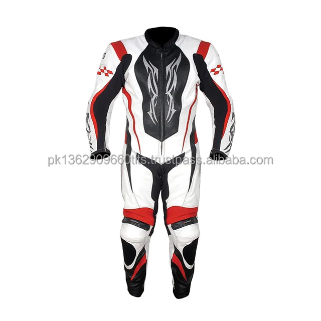 Top Quality Genuine Leather Racing Suit Motorbike Breathable Racing Suit with Customized Logo Design