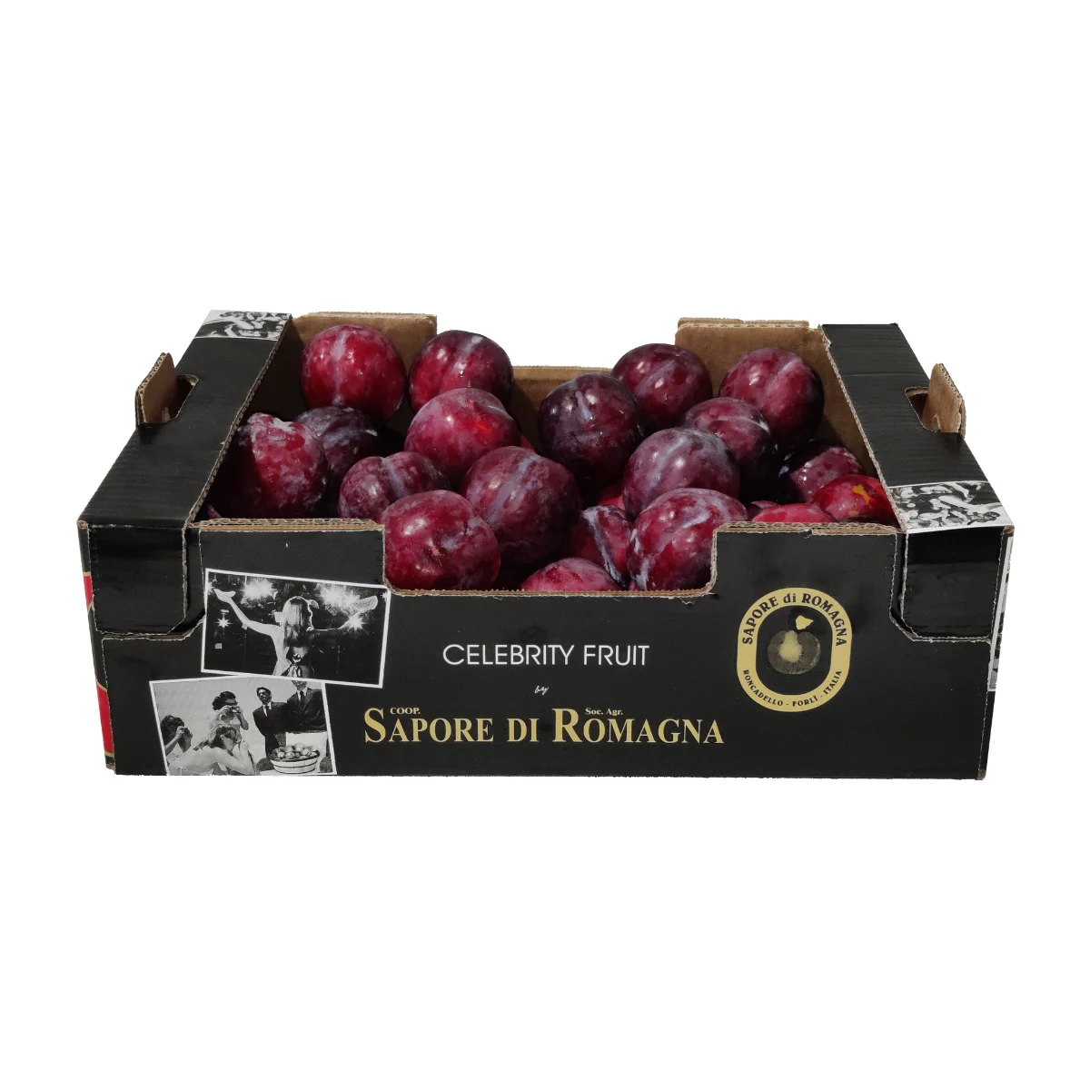 Italian Fresh Plums, 50-55 size, 5Kg Celebrity Fruit loose box, Dark or Red skin