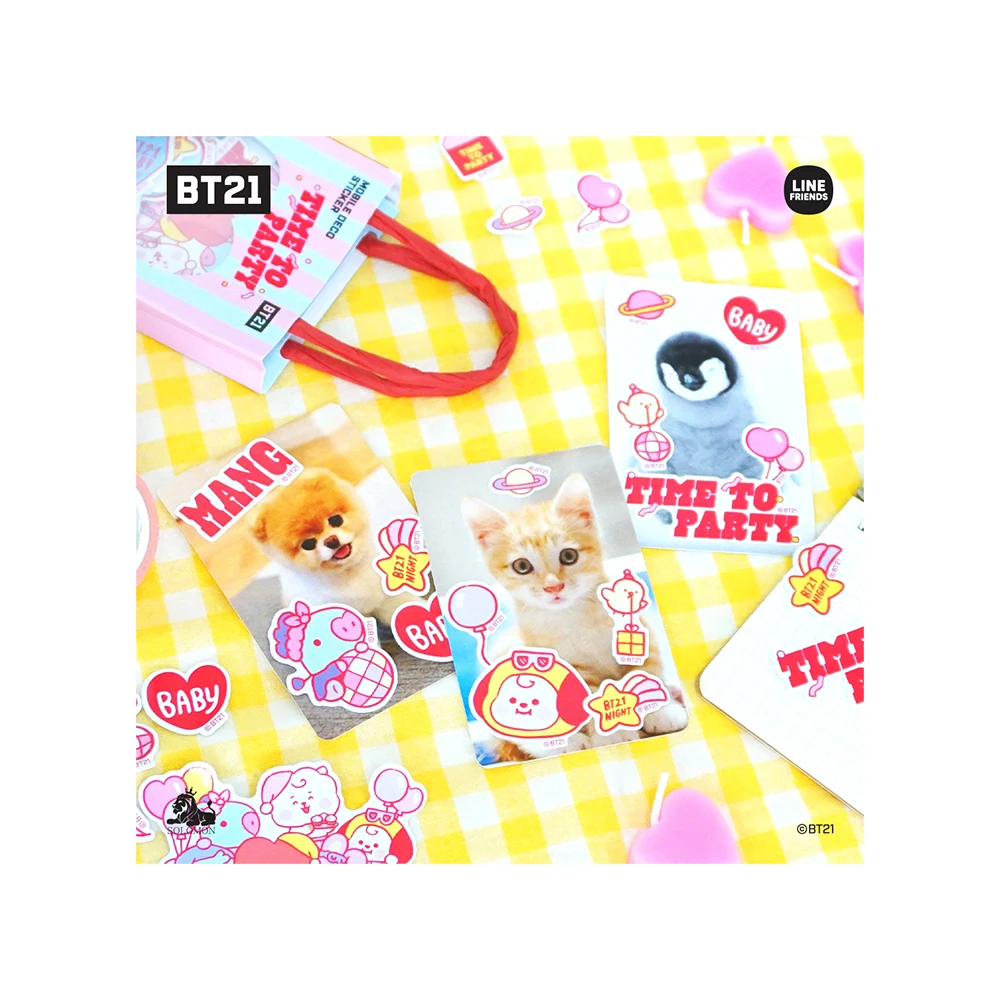 BT21 Minini Mobile Sticker Delivery from Korea on the fastest way Best Price and Good Product High Quality and Hot Selling