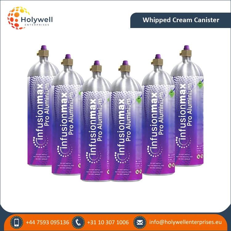 Trusted European Manufacturer of Highest Quality 680g InfusionMax Pro Whipped Cream Charger Canister