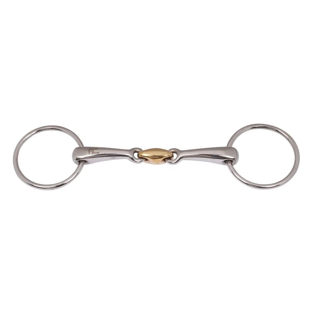 Loose Ring Double Joint  Bit  horse equestrian products snaffle bit for horses double ring hot selling horse equipment