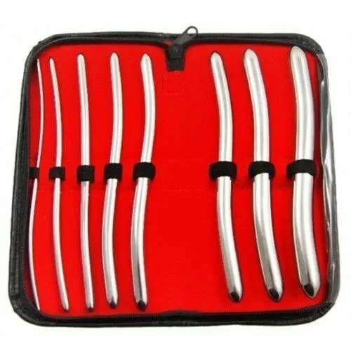 Hegar Uterine Dilator Set Vital Surgical Instrument for Obstetrics Gynecology & Birth Control 8 Pcs for Hospitals & Clinics