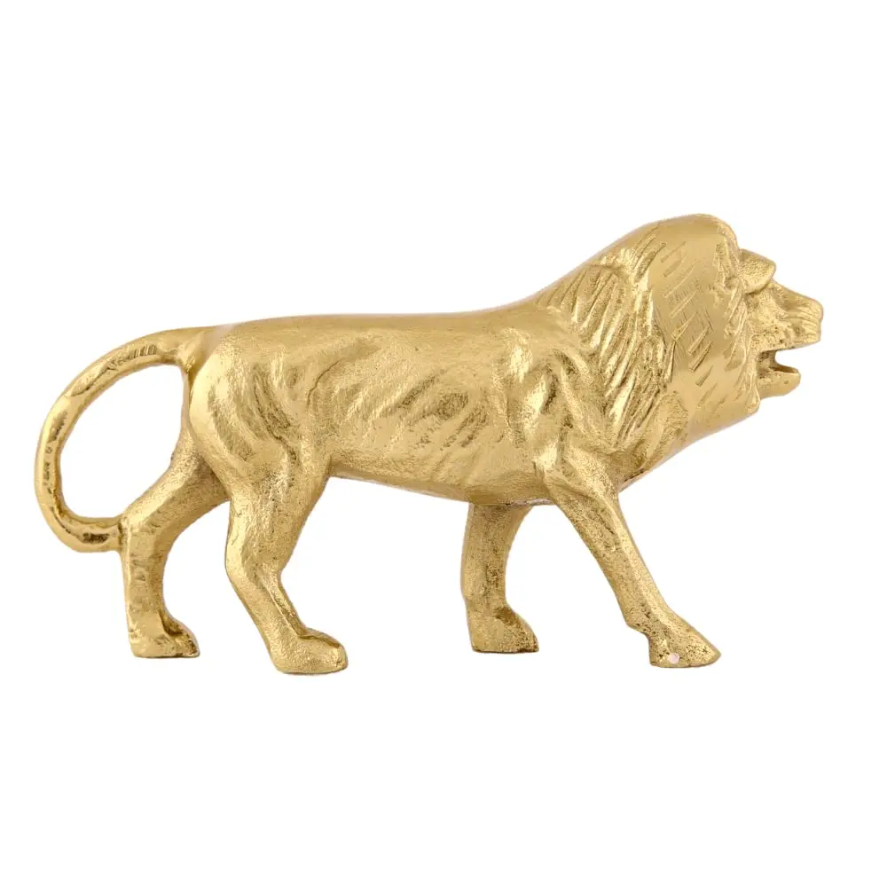 Manufacturer and Supplier Aluminum Lion Shape Sculpture Figurine For Home and Office Best for Gift Handmade Figurine Statue