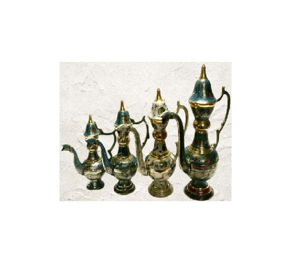 BRASS ARABIC DALLAH Aftaba set of 4 Piece Stainless Steel for home decoration Wedding & office dinning table top product