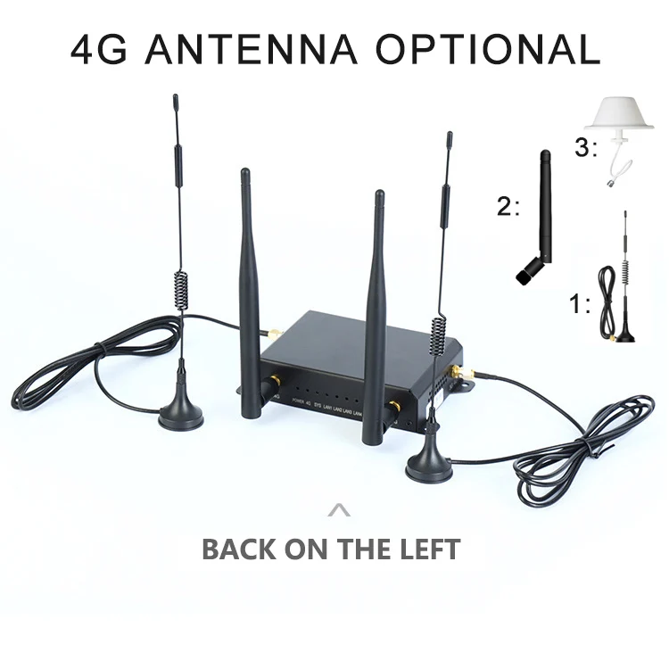 High-Speed 4G LTE Gaming Router Dual SIM Slots, Fast VPN, & External Antenna Ports and large area coverage with strong signal