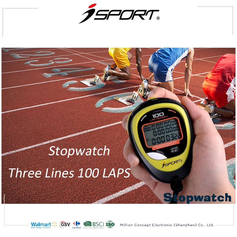 Digital Stopwatch Timer Multifunction Portable Outdoor Sports Running Training Timer Chronograph Stop Watch