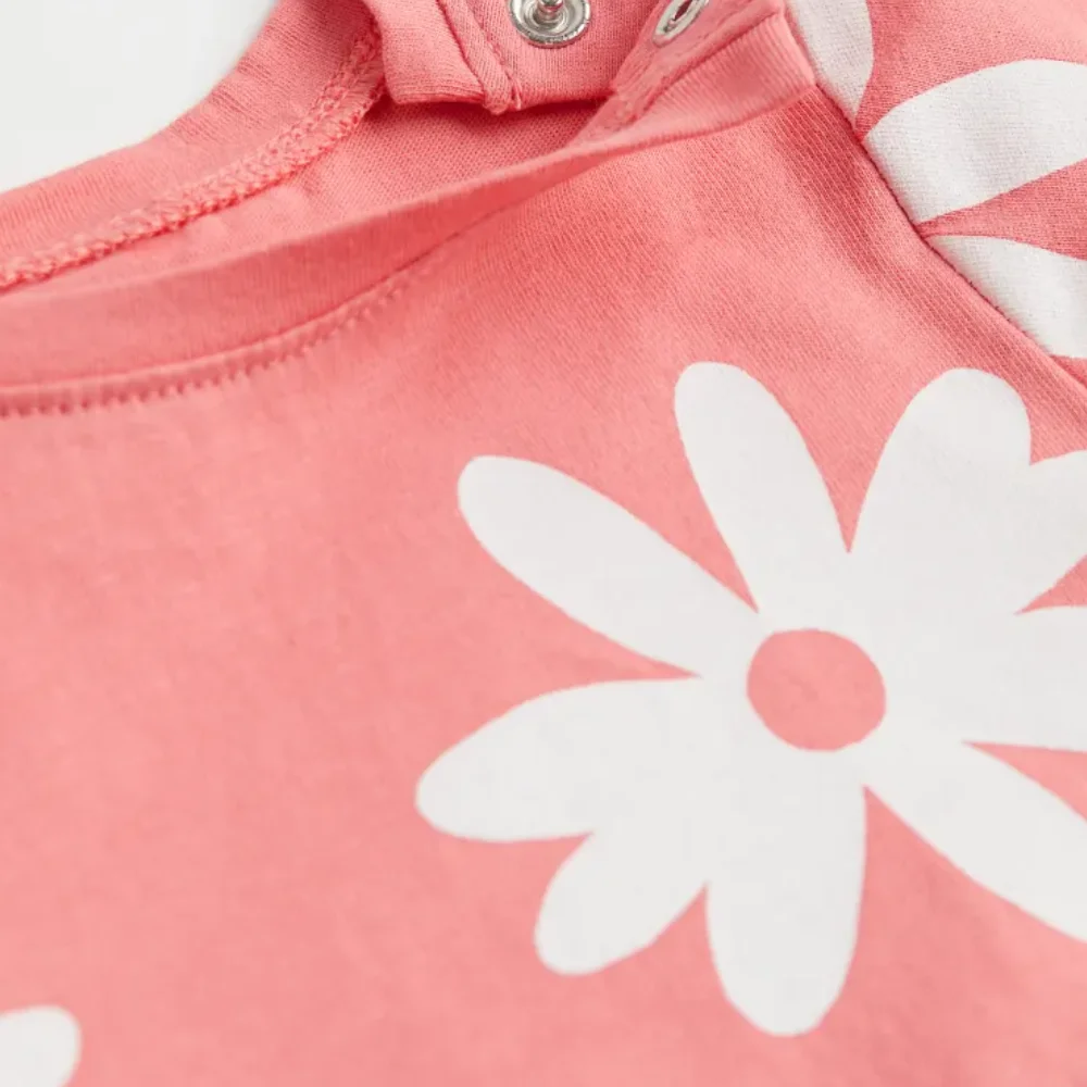 fashion cotton soft sublimation print children clothing knitting little girl children t shirt