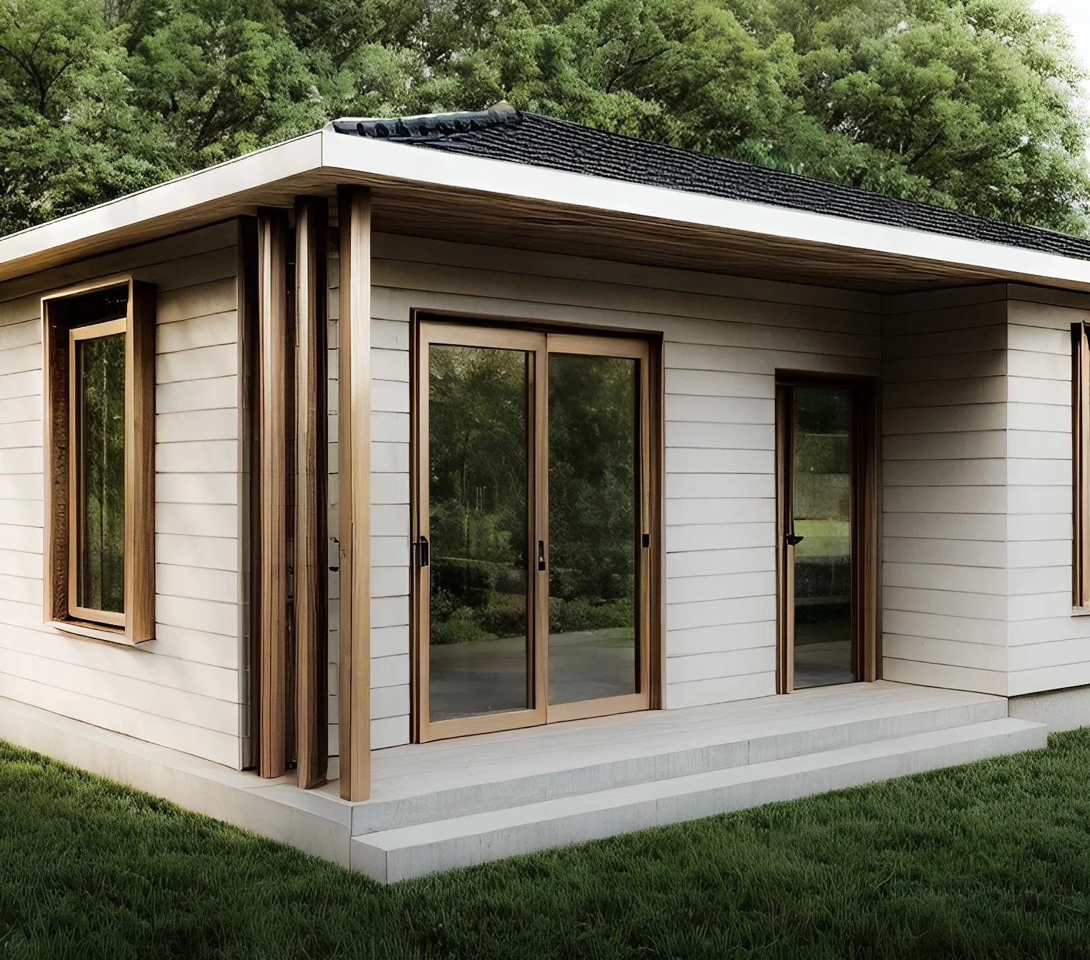 Модель 3 (840 см x 546 см) 1 + стальной сборный дом крошечный