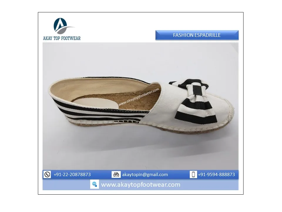 Espadrilles 2022 Latest Fashion Women Best Selling Canvas Espadrilles Flat Light Weight Breathable Espadrilles in Genuine Price