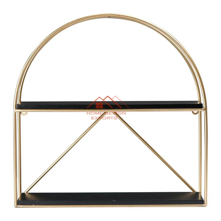 Hand AMde  Circular Iron Wall Mounted Shelves Retro Solid Wood Wall Shelves Creative Home Multi functional Storage Bookshelf