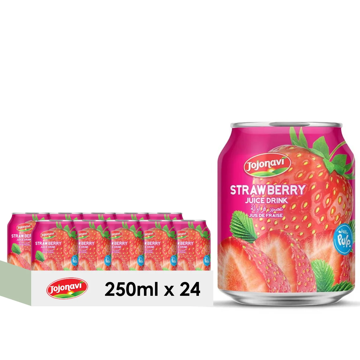 250ml Strawberry Juice drink Jojonavi Manufacturer Wholesale supplier Private label OEM ODM