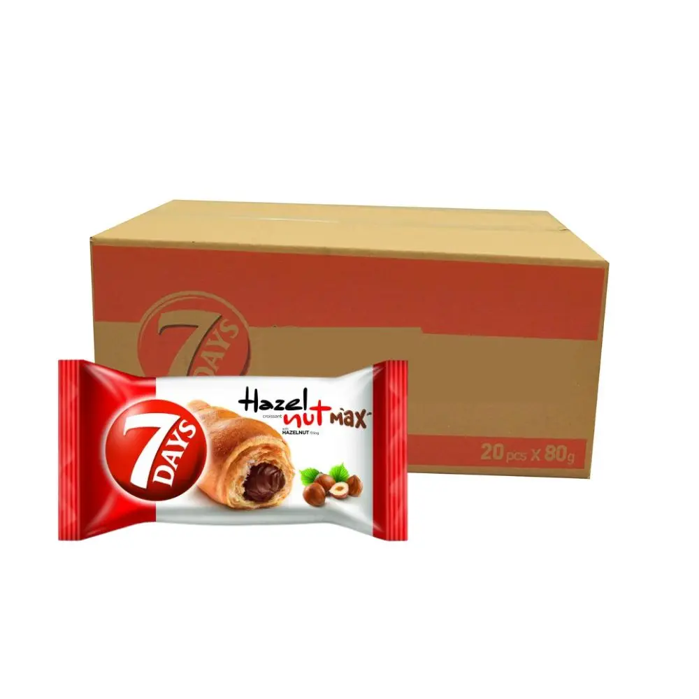7 Days Max Croissant Hazelnut & Cocoa 20 x 80G