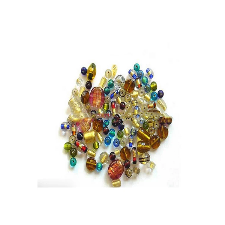 Superior Quality Gold Foil Mix Multi Color Glass Beads for Sale at Lowest Price From India