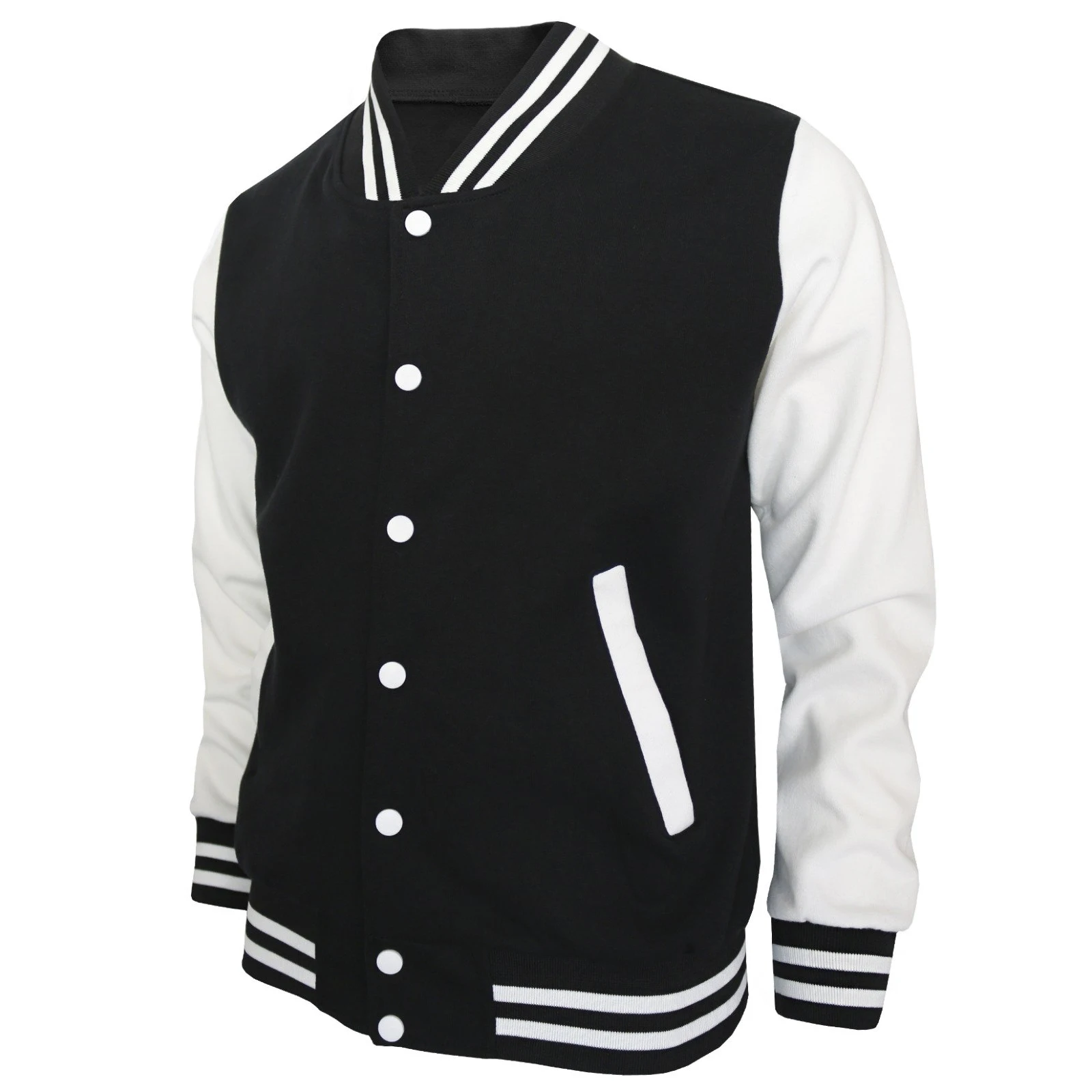 Custom chenille embroidery leather sleeve baseball letterman varsity jacket for men
