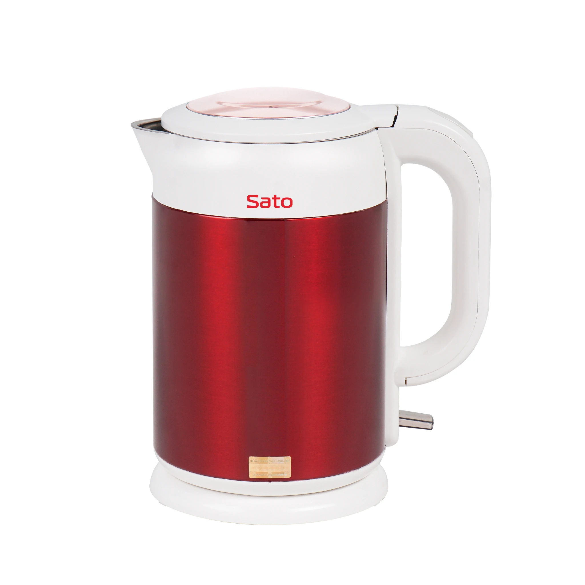 Sato Wholesale 17ST35 1.8L Insulated Electric Kettle High-quality Stainless Steel  2 Electric Kettle 1.8L Capacity For House Use