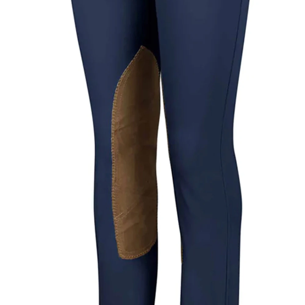 In Stock New Arrival Horse Riding  Quick Dry Breathable Nylon Fabric Unisex Kids Breeches with Grip Knee Patches Customize Pants