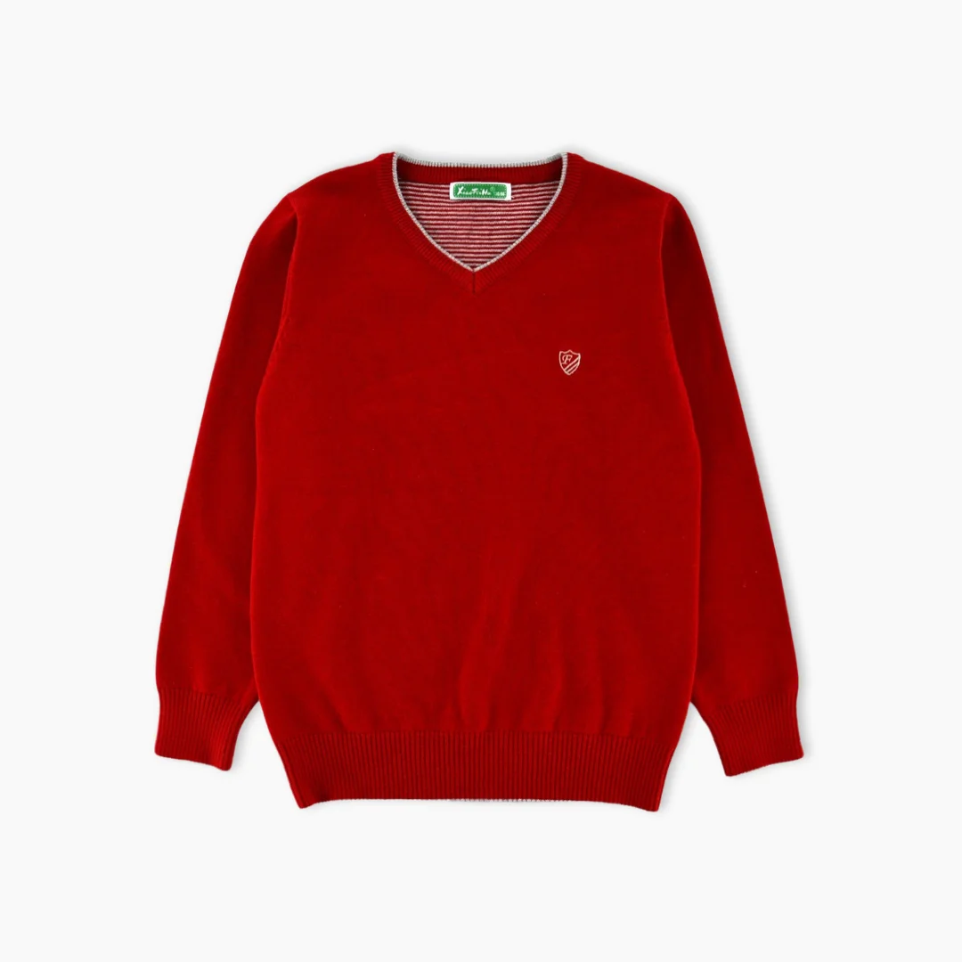 Clothing Vendors Kids Long Sleeve Autumn And Winter Pullovers 100% Cashmere Flat V-Neck School Uniform Sweaters For Boys