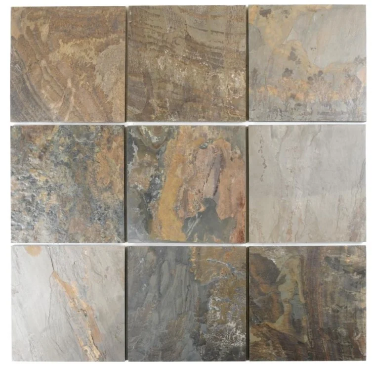 Top Quality Slate Stone California Gold Slate Stone Tiles For Outdoor Indoor Flooring Decoration Wall Cladding