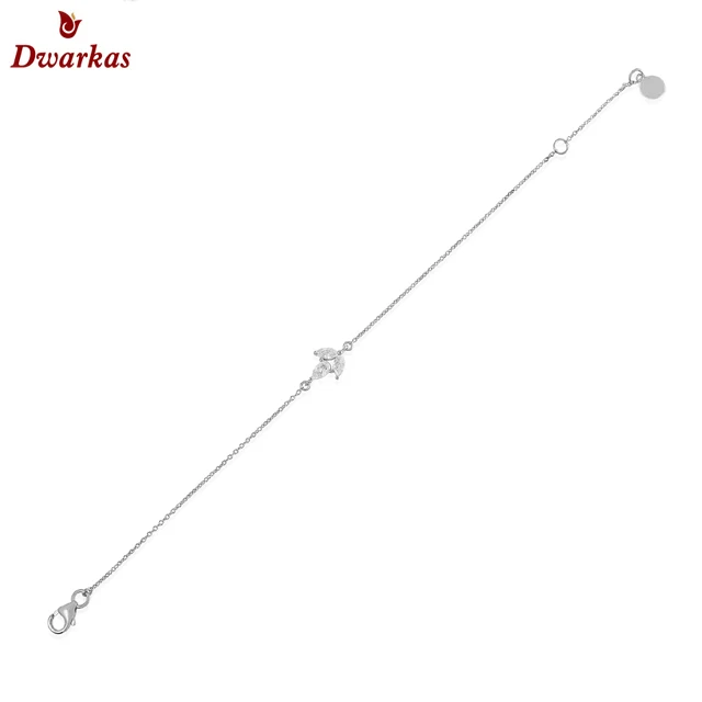 Classy design top quality 925 sterling silver white zircon stone bracelet manufacturer for women gift her