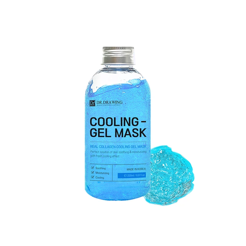 private label vegan Korea OEM ODM Cooling gel mask Soothing mask Moisturizing Beauty Cosmetics Cooling Ice single product logo
