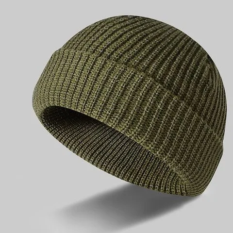 Wholesale Men Acrylic Knitted Winter Night Running Outdoor Sports Reflective Beanie Hat MS-BC-046