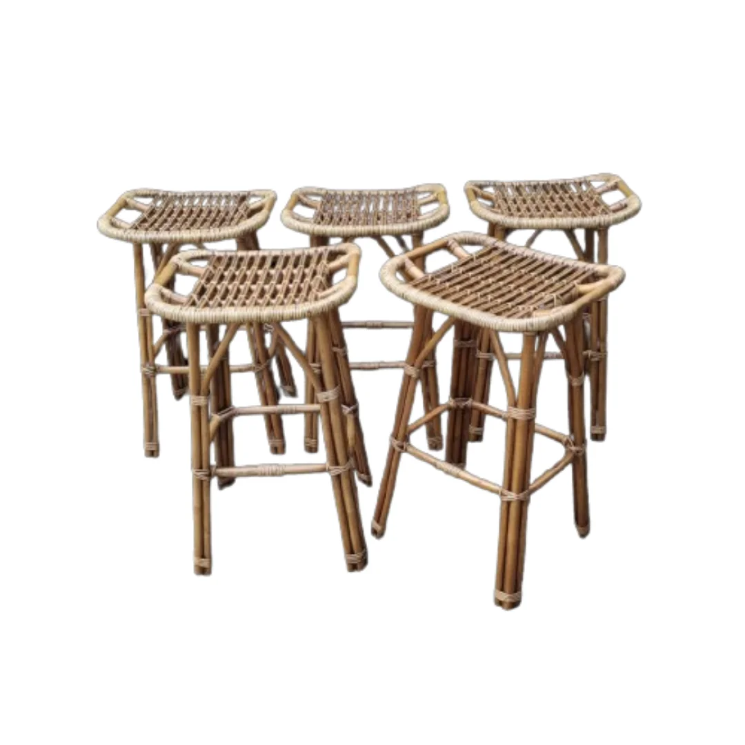 Outdoor Chairs Sets Customize Size Hotel Restaurant Application Durable Weatherproof Rattan Material Chair Indonesia