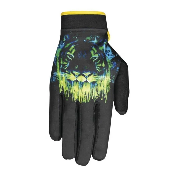 Wholesale colorful MTB Off road downhill polyester silicone printing motocross gloves MX gloves