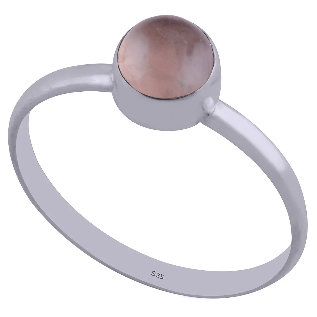Minimal Garnet Round Shape 925 Sterling Solid Silver Ring  Wholesaler India Direct From Indian Suppliers
