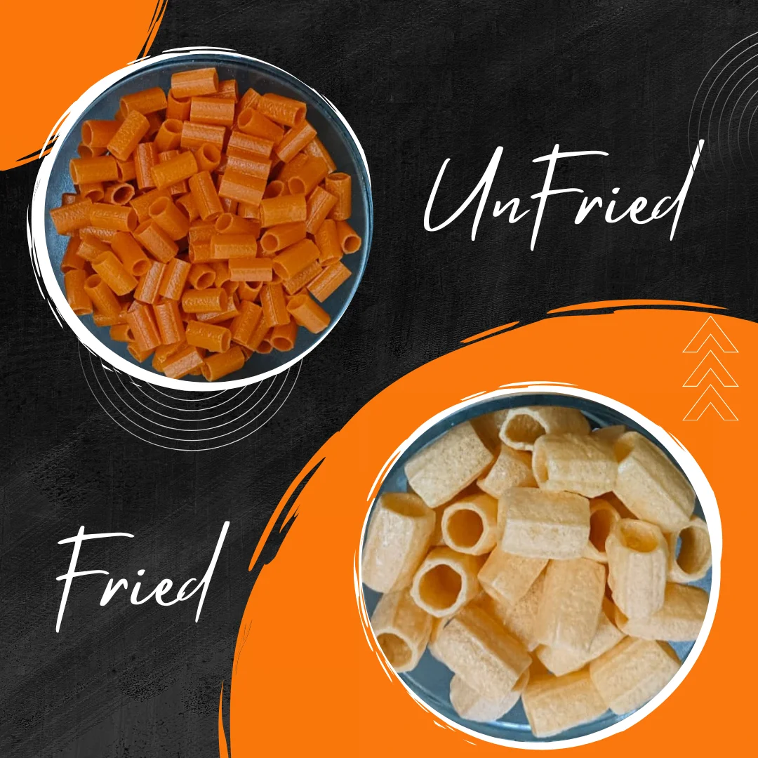 White Unfried Fryums Grain Snacks Delicious and Healthy Snack Food