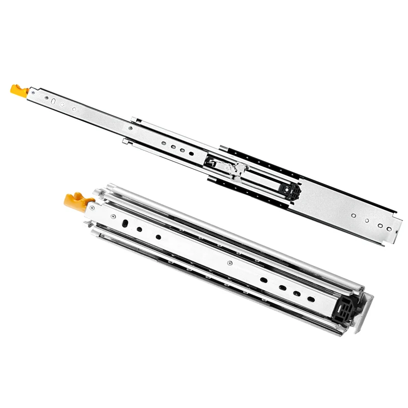 AOLISHENG Stainless Steel Drawer Runner Rail Full Extension 220KG Self Locking Heavy Duty Ball Bearing Side mounted Drawer Slide