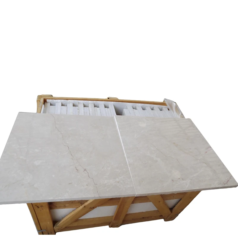 2024 Polished Botticino Beige Marble Tiles Staircase Custom Sizes Staircase Structure Villa for Hotels Villas Warehouses Turkiye