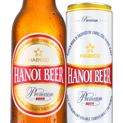 Высококачественные пивные банки Ha Noi 330 мл Premium x24/100%, сделано во Вьетнаме