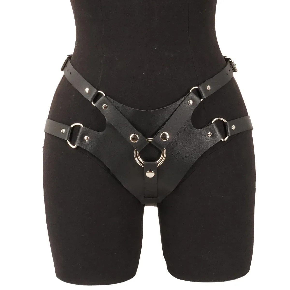Premium Quality Women Sexy Garter Belt Bondage Lingerie Leg Thigh Garter Leather Lingerie Goth Fetish Clothing
