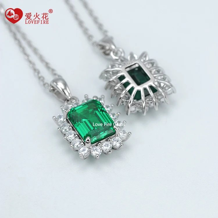 custom sunflower pendant 925 sterling silver rhodium plated elegant delicate women daily jewelry ruby emerald fine necklaces