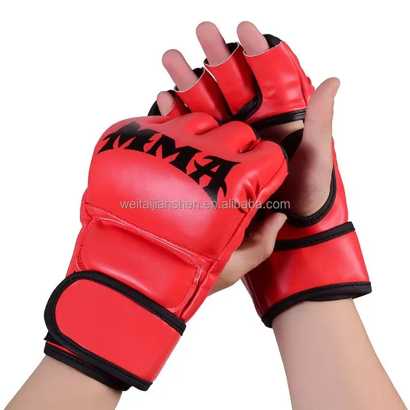 Да или нет MMA half finger ufc mma glov1 sparring принимаем OEM высококачественное боксерское