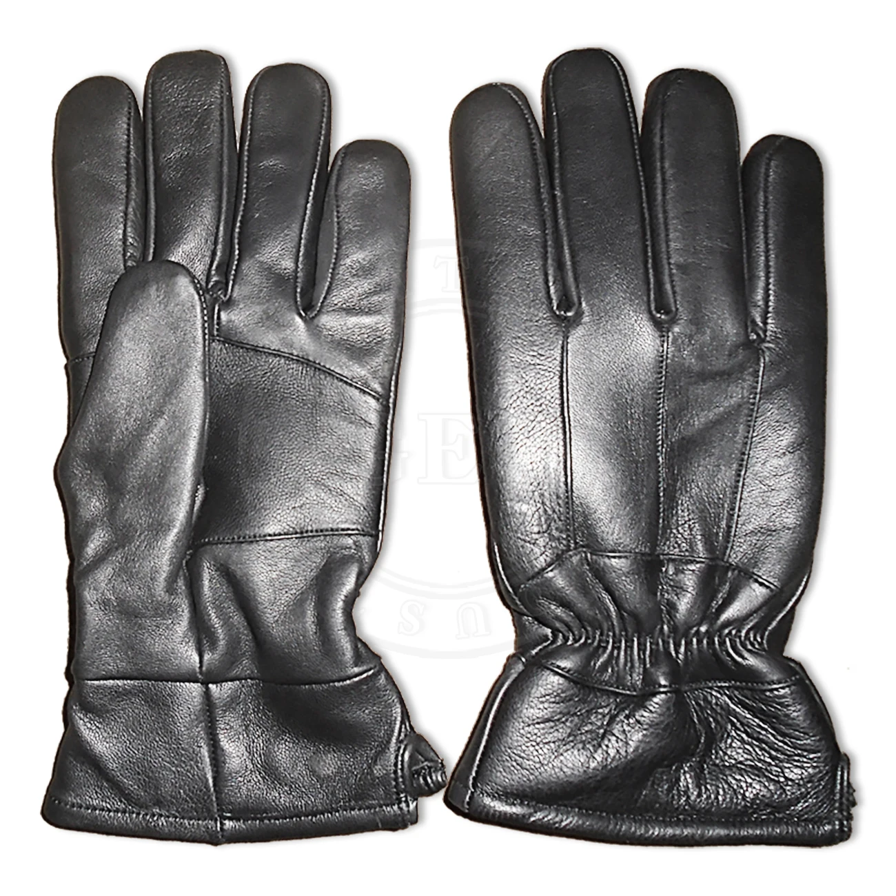 Genuine Sheepskin CP Pieces Black Sheep Leather Gloves