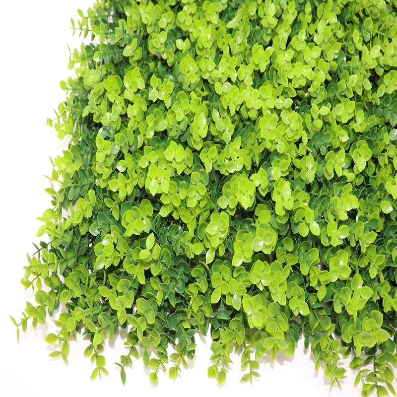 DOLA Outdoor Decor Plastic Backdrop Panel Hanging Faux Artificial Green Plant Leaves Artificial Plant Artificial Grass Wall