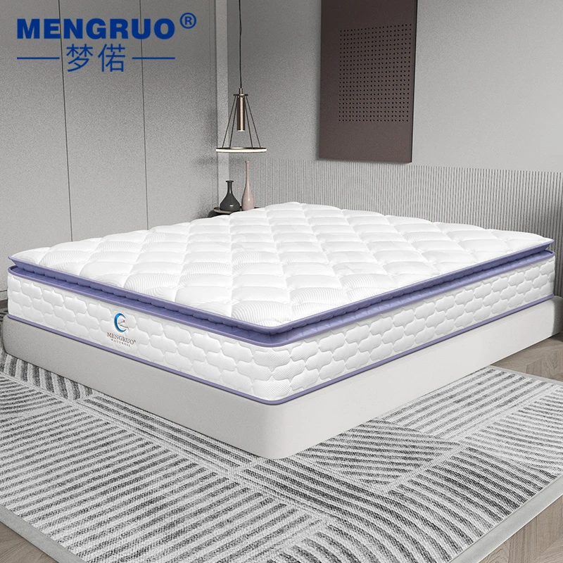 Factory Wholesale Hotel Thick Foam Knitted Fabric Sleep Well Double Bed pocket Spring memory foam Mattress King Size Mattress