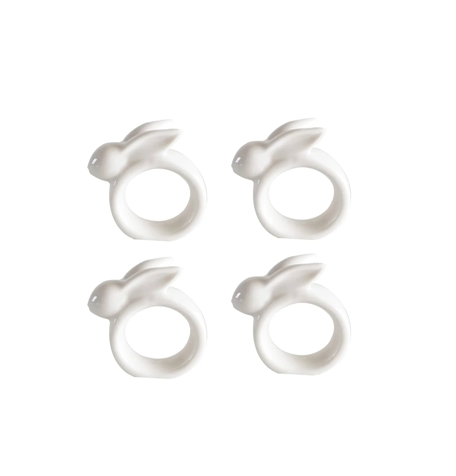 Modern look Ceramic napkin ring holder decorate accessories new design top quality restaurant ceramic napkin price