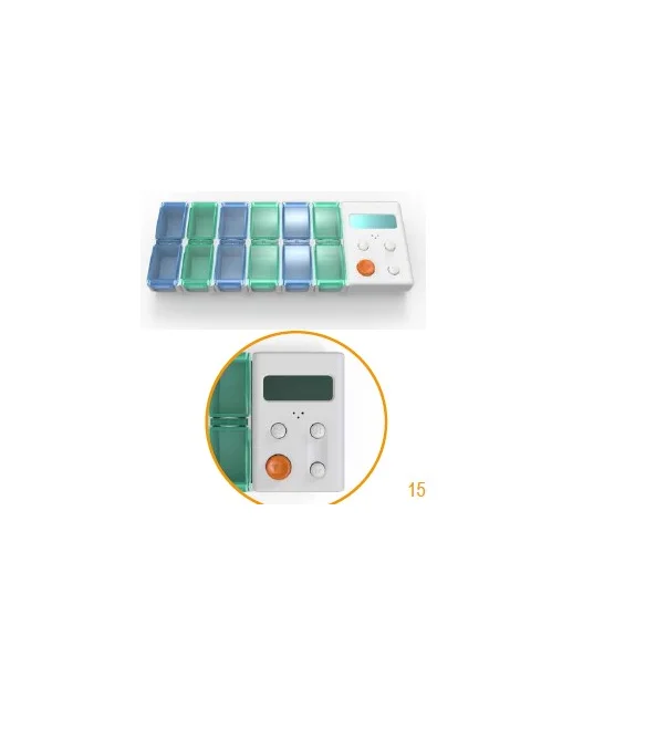 plastic pill case with timer