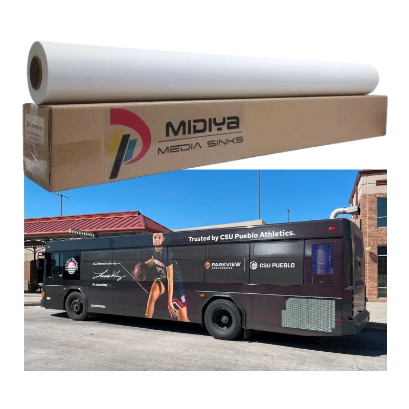 Self Adhesive Vinyl  120g/140g/160g Paper Rolls Eco Solvent Vinyl Sticker